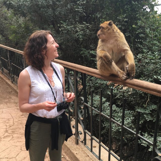 Meeting the monkeys at Cascades D'Ouzoud!
