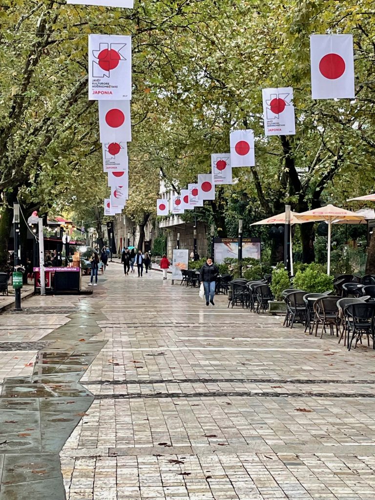 Flat pavements and street cafes make for easy access on the Pedonal