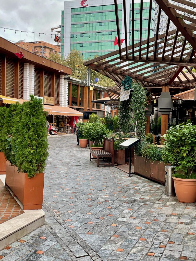 Ramps are in evidence to allow entry to bars and restaurants in the old Castle area